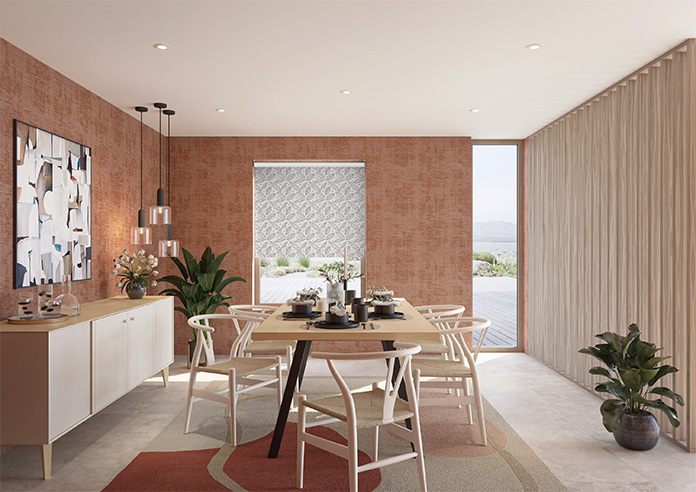 Falling Leaves, Ember - Twist&Fit Roller Blind - Image 8